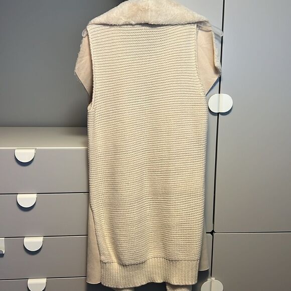 Seven Sisters fur suede sweater vest - Picture 5 of 6